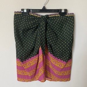 Zara Black and Pink Mini skirt